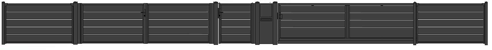 ZAUNPLUS PREMIUM Zaunsystem travertin-plus-komplett