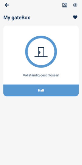 Screenshot BleBox gateBox Gartentor Screenshot BleBox gateBox Gartentor
